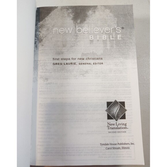 New Believer's Bible New Living Translation-NLT (Softcover)-Christian-2004 - Picture 7 of 10